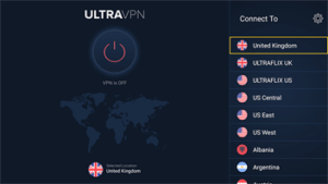Amazon Prime VPN UltraVPN Serverauswahl
